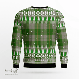 Scottish Cunningham Dress Green Dancers Clan Tartan Christmas Ugly Sweater - Plaid Family Ugly Sweater Scottish Plaid Tartan Plaid - ScotsTee - scotstee.com