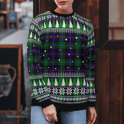Scottish Campbell of Cawdor Modern Clan Tartan Christmas Ugly Sweater - Plaid Family Ugly Sweater Scottish Plaid Tartan Plaid - ScotsTee - scotstee.com