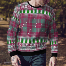 Scottish Crawford Ancient Clan Tartan Christmas Ugly Sweater - Plaid Family Ugly Sweater Scottish Plaid Tartan Plaid - ScotsTee - scotstee.com
