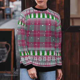 Scottish Crawford Ancient Clan Tartan Christmas Ugly Sweater - Plaid Family Ugly Sweater Scottish Plaid Tartan Plaid - ScotsTee - scotstee.com