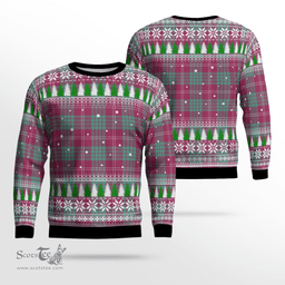Scottish Crawford Ancient Clan Tartan Christmas Ugly Sweater - Plaid Family Ugly Sweater Scottish Plaid Tartan Plaid - ScotsTee - scotstee.com