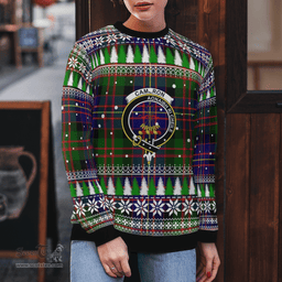 Scottish Cameron of Erracht Modern Clan Crest Tartan Christmas Ugly Sweater - Plaid Family Ugly Sweater Scottish Plaid Tartan Plaid - ScotsTee - scotstee.com