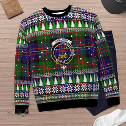 Scottish Cameron of Erracht Modern Clan Crest Tartan Christmas Ugly Sweater - Plaid Family Ugly Sweater Scottish Plaid Tartan Plaid - ScotsTee - scotstee.com