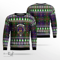 Scottish Cameron of Erracht Modern Clan Crest Tartan Christmas Ugly Sweater - Plaid Family Ugly Sweater Scottish Plaid Tartan Plaid - ScotsTee - scotstee.com