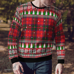 Scottish Drummond Modern Clan Tartan Christmas Ugly Sweater - Plaid Family Ugly Sweater Scottish Plaid Tartan Plaid - ScotsTee - scotstee.com
