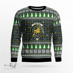 Scottish Campbell Clan Crest Tartan Christmas Ugly Sweater - Plaid Family Ugly Sweater Scottish Plaid Tartan Plaid - ScotsTee - scotstee.com