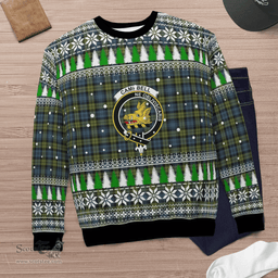 Scottish Campbell Clan Crest Tartan Christmas Ugly Sweater - Plaid Family Ugly Sweater Scottish Plaid Tartan Plaid - ScotsTee - scotstee.com