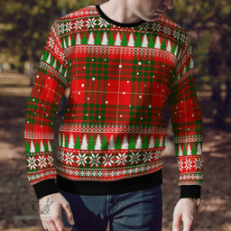 Scottish Cameron Modern Clan Tartan Christmas Ugly Sweater - Plaid Family Ugly Sweater Scottish Plaid Tartan Plaid - ScotsTee - scotstee.com