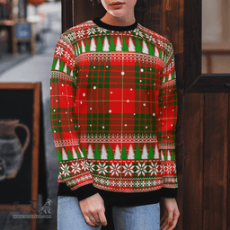 Scottish Cameron Modern Clan Tartan Christmas Ugly Sweater - Plaid Family Ugly Sweater Scottish Plaid Tartan Plaid - ScotsTee - scotstee.com