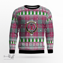 Scottish Crawford Ancient Clan Crest Tartan Christmas Ugly Sweater - Plaid Family Ugly Sweater Scottish Plaid Tartan Plaid - ScotsTee - scotstee.com