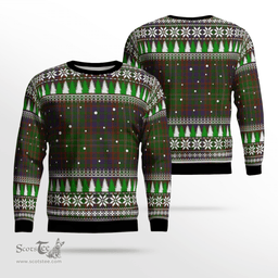 Scottish Cunningham Hunting Modern Clan Tartan Christmas Ugly Sweater - Plaid Family Ugly Sweater Scottish Plaid Tartan Plaid - ScotsTee - scotstee.com