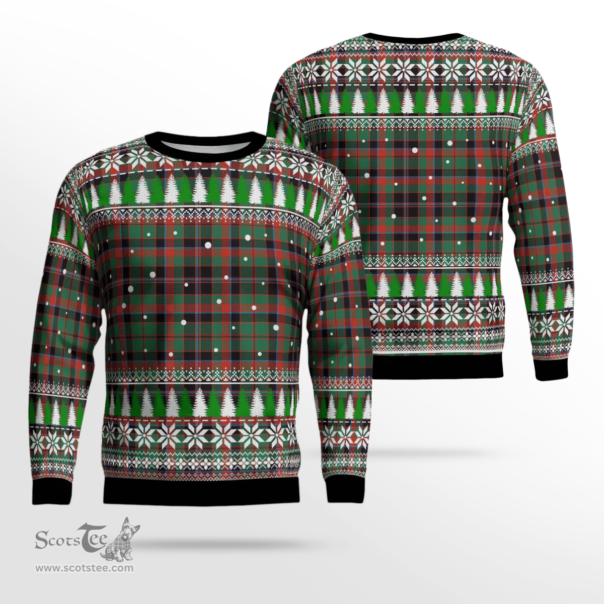 Scottish Cumming Hunting Ancient Clan Tartan Christmas Ugly Sweater - Plaid Family Ugly Sweater Scottish Plaid Tartan Plaid - ScotsTee - scotstee.com