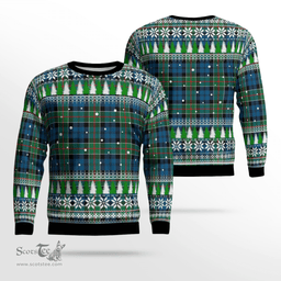 Scottish Colquhoun Ancient Clan Tartan Christmas Ugly Sweater - Plaid Family Ugly Sweater Scottish Plaid Tartan Plaid - ScotsTee - scotstee.com