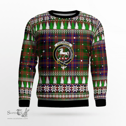 Scottish Cochrane Modern Clan Crest Tartan Christmas Ugly Sweater - Plaid Family Ugly Sweater Scottish Plaid Tartan Plaid - ScotsTee - scotstee.com