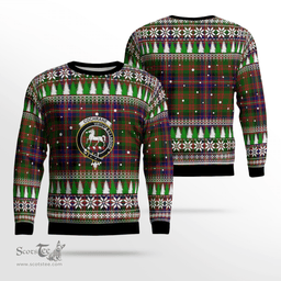 Scottish Cochrane Modern Clan Crest Tartan Christmas Ugly Sweater - Plaid Family Ugly Sweater Scottish Plaid Tartan Plaid - ScotsTee - scotstee.com
