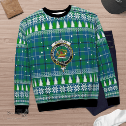 Scottish Douglas Ancient Clan Crest Tartan Christmas Ugly Sweater - Plaid Family Ugly Sweater Scottish Plaid Tartan Plaid - ScotsTee - scotstee.com