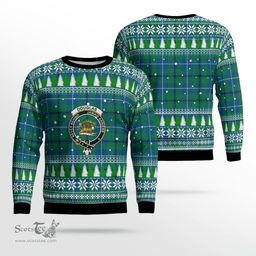 Scottish Douglas Ancient Clan Crest Tartan Christmas Ugly Sweater - Plaid Family Ugly Sweater Scottish Plaid Tartan Plaid - ScotsTee - scotstee.com