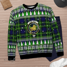 Scottish Campbell of Breadalbane Modern Clan Crest Tartan Christmas Ugly Sweater - Plaid Family Ugly Sweater Scottish Plaid Tartan Plaid - ScotsTee - scotstee.com