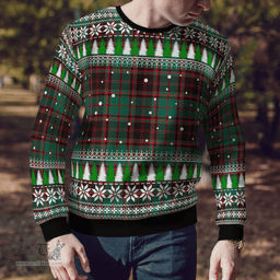 Scottish Buchan Ancient Clan Tartan Christmas Ugly Sweater - Plaid Family Ugly Sweater Scottish Plaid Tartan Plaid - ScotsTee - scotstee.com