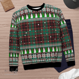 Scottish Buchan Ancient Clan Tartan Christmas Ugly Sweater - Plaid Family Ugly Sweater Scottish Plaid Tartan Plaid - ScotsTee - scotstee.com