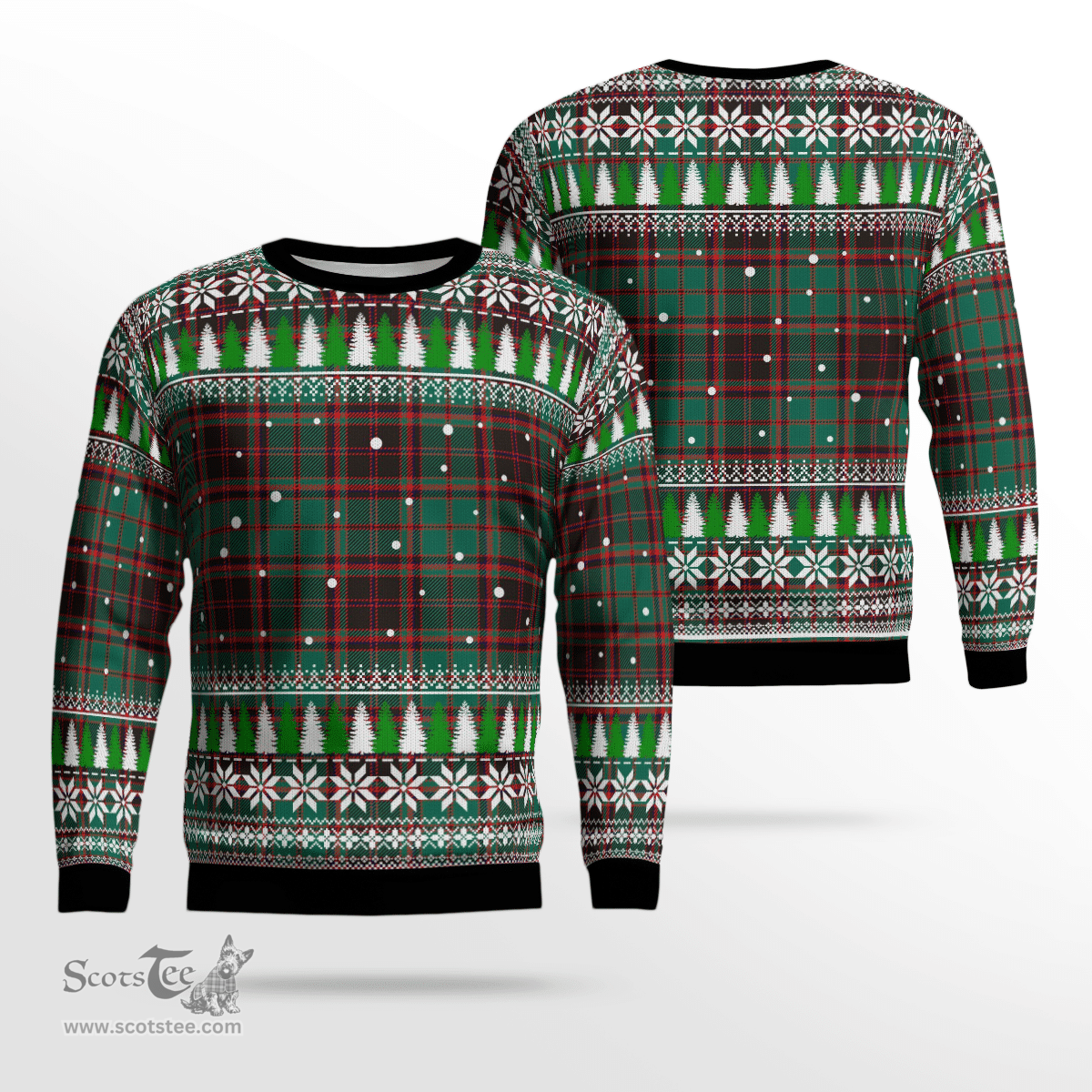 Scottish Buchan Ancient Clan Tartan Christmas Ugly Sweater - Plaid Family Ugly Sweater Scottish Plaid Tartan Plaid - ScotsTee - scotstee.com
