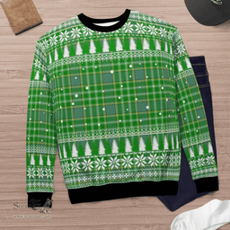 Scottish Currie Clan Tartan Christmas Ugly Sweater - Plaid Family Ugly Sweater Scottish Plaid Tartan Plaid - ScotsTee - scotstee.com