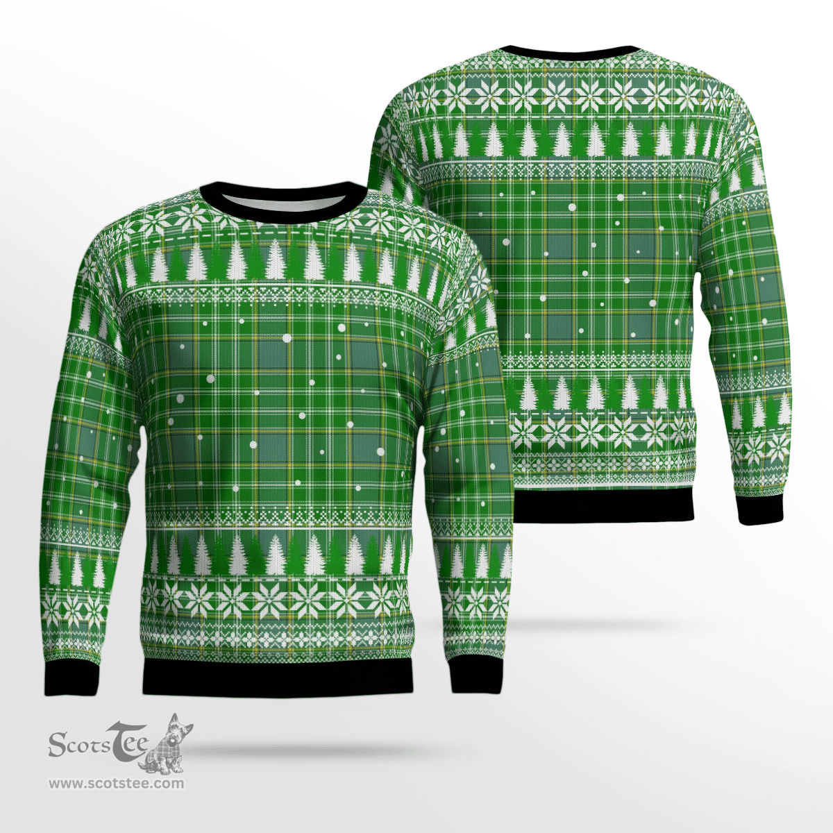 Scottish Currie Clan Tartan Christmas Ugly Sweater - Plaid Family Ugly Sweater Scottish Plaid Tartan Plaid - ScotsTee - scotstee.com