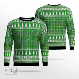 Scottish Currie Clan Tartan Christmas Ugly Sweater - Plaid Family Ugly Sweater Scottish Plaid Tartan Plaid - ScotsTee - scotstee.com