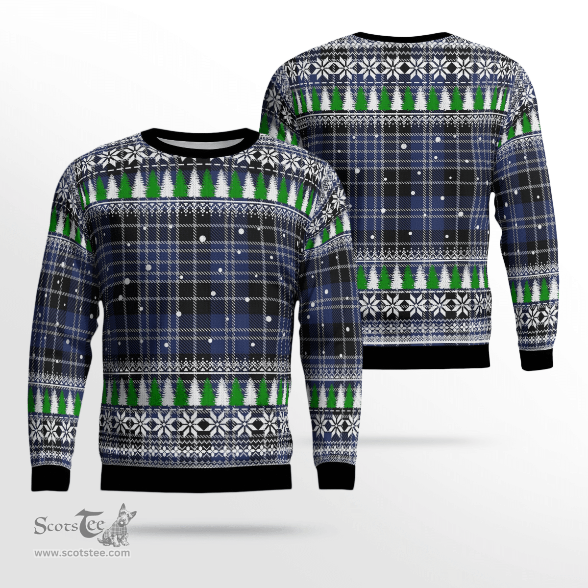 Scottish Clark 1 Clan Tartan Christmas Ugly Sweater - Plaid Family Ugly Sweater Scottish Plaid Tartan Plaid - ScotsTee - scotstee.com