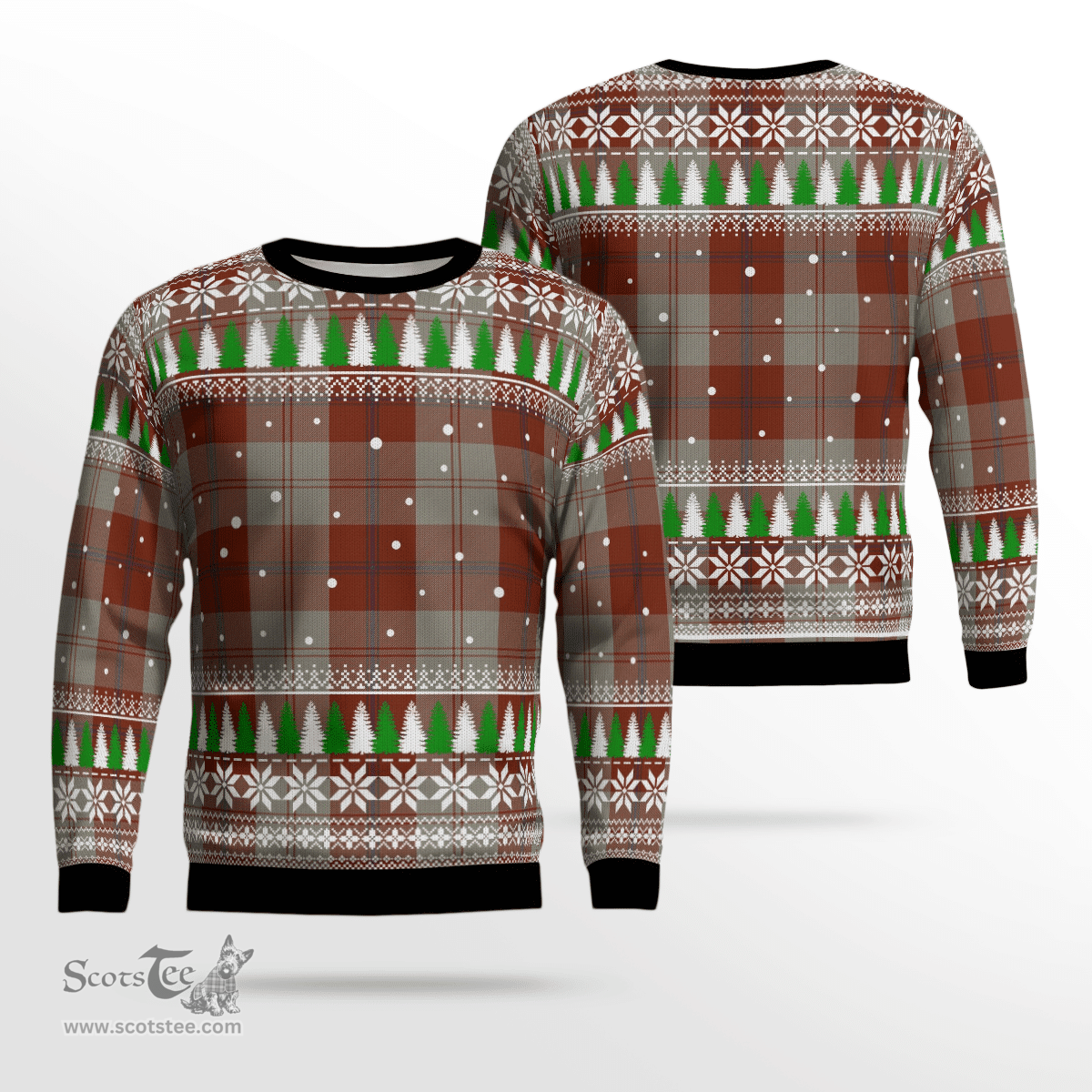 Scottish Davidson Dress Dancers Clan Tartan Christmas Ugly Sweater - Plaid Family Ugly Sweater Scottish Plaid Tartan Plaid - ScotsTee - scotstee.com