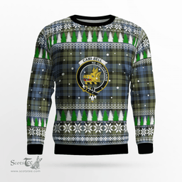 Scottish Campbell Faded Clan Crest Tartan Christmas Ugly Sweater - Plaid Family Ugly Sweater Scottish Plaid Tartan Plaid - ScotsTee - scotstee.com