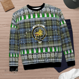 Scottish Campbell Faded Clan Crest Tartan Christmas Ugly Sweater - Plaid Family Ugly Sweater Scottish Plaid Tartan Plaid - ScotsTee - scotstee.com