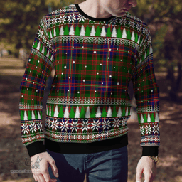Scottish Cochrane Modern Clan Tartan Christmas Ugly Sweater - Plaid Family Ugly Sweater Scottish Plaid Tartan Plaid - ScotsTee - scotstee.com