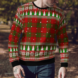 Scottish Dewar Clan Tartan Christmas Ugly Sweater - Plaid Family Ugly Sweater Scottish Plaid Tartan Plaid - ScotsTee - scotstee.com