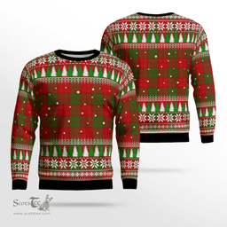 Scottish Dewar Clan Tartan Christmas Ugly Sweater - Plaid Family Ugly Sweater Scottish Plaid Tartan Plaid - ScotsTee - scotstee.com
