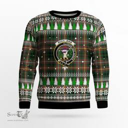 Scottish Buchanan Hunting Clan Crest Tartan Christmas Ugly Sweater - Plaid Family Ugly Sweater Scottish Plaid Tartan Plaid - ScotsTee - scotstee.com