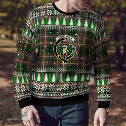 Scottish Buchanan Hunting Clan Crest Tartan Christmas Ugly Sweater - Plaid Family Ugly Sweater Scottish Plaid Tartan Plaid - ScotsTee - scotstee.com