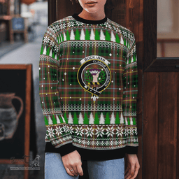 Scottish Buchanan Hunting Clan Crest Tartan Christmas Ugly Sweater - Plaid Family Ugly Sweater Scottish Plaid Tartan Plaid - ScotsTee - scotstee.com