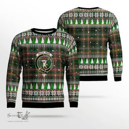 Scottish Buchanan Hunting Clan Crest Tartan Christmas Ugly Sweater - Plaid Family Ugly Sweater Scottish Plaid Tartan Plaid - ScotsTee - scotstee.com