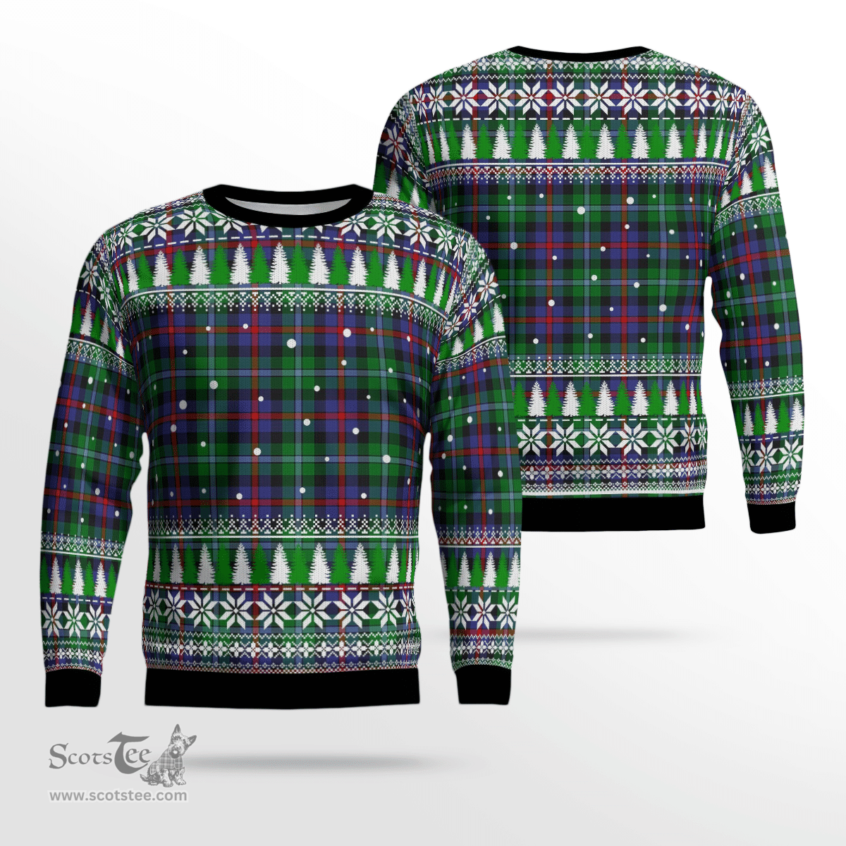 Scottish Calder Clan Tartan Christmas Ugly Sweater - Plaid Family Ugly Sweater Scottish Plaid Tartan Plaid - ScotsTee - scotstee.com
