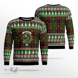 Scottish Buchan Modern Clan Crest Tartan Christmas Ugly Sweater - Plaid Family Ugly Sweater Scottish Plaid Tartan Plaid - ScotsTee - scotstee.com