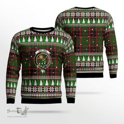 Scottish Buchan Modern Clan Crest Tartan Christmas Ugly Sweater - Plaid Family Ugly Sweater Scottish Plaid Tartan Plaid - ScotsTee - scotstee.com