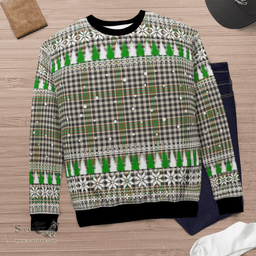 Scottish Burns Check Clan Tartan Christmas Ugly Sweater - Plaid Family Ugly Sweater Scottish Plaid Tartan Plaid - ScotsTee - scotstee.com