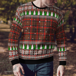 Scottish Cumming Hunting Weathered Clan Tartan Christmas Ugly Sweater - Plaid Family Ugly Sweater Scottish Plaid Tartan Plaid - ScotsTee - scotstee.com