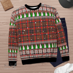 Scottish Cumming Hunting Weathered Clan Tartan Christmas Ugly Sweater - Plaid Family Ugly Sweater Scottish Plaid Tartan Plaid - ScotsTee - scotstee.com