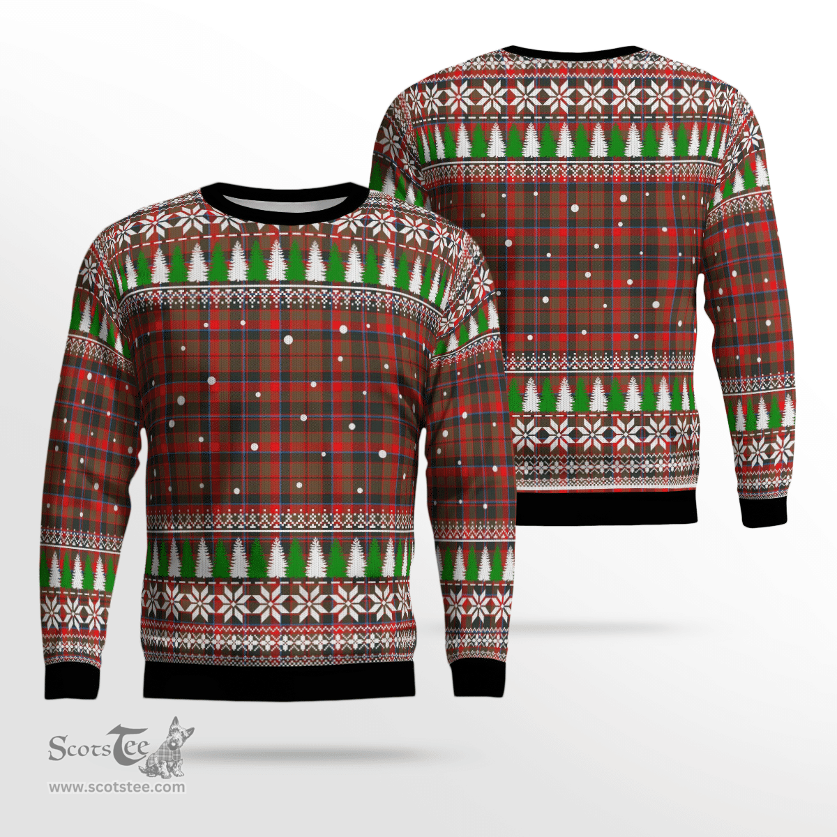 Scottish Cumming Hunting Weathered Clan Tartan Christmas Ugly Sweater - Plaid Family Ugly Sweater Scottish Plaid Tartan Plaid - ScotsTee - scotstee.com