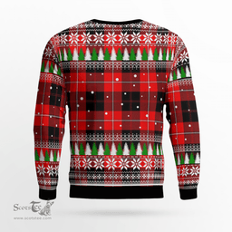 Scottish Cunningham Modern Clan Tartan Christmas Ugly Sweater - Plaid Family Ugly Sweater Scottish Plaid Tartan Plaid - ScotsTee - scotstee.com