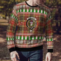 Scottish Buchanan Old Set Weathered Clan Crest Tartan Christmas Ugly Sweater - Plaid Family Ugly Sweater Scottish Plaid Tartan Plaid - ScotsTee - scotstee.com
