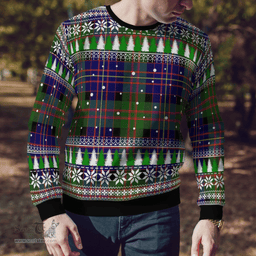 Scottish Chalmer Clan Tartan Christmas Ugly Sweater - Plaid Family Ugly Sweater Scottish Plaid Tartan Plaid - ScotsTee - scotstee.com