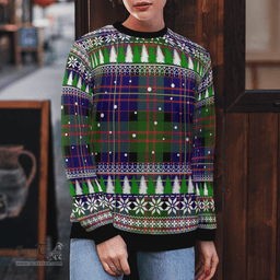 Scottish Chalmer Clan Tartan Christmas Ugly Sweater - Plaid Family Ugly Sweater Scottish Plaid Tartan Plaid - ScotsTee - scotstee.com
